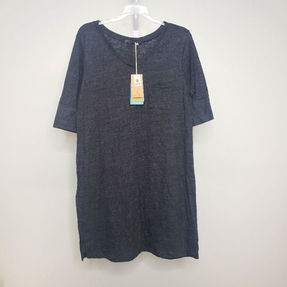 Prana Matilda Dress in Solid Black Size Large - Picture 3 of 13